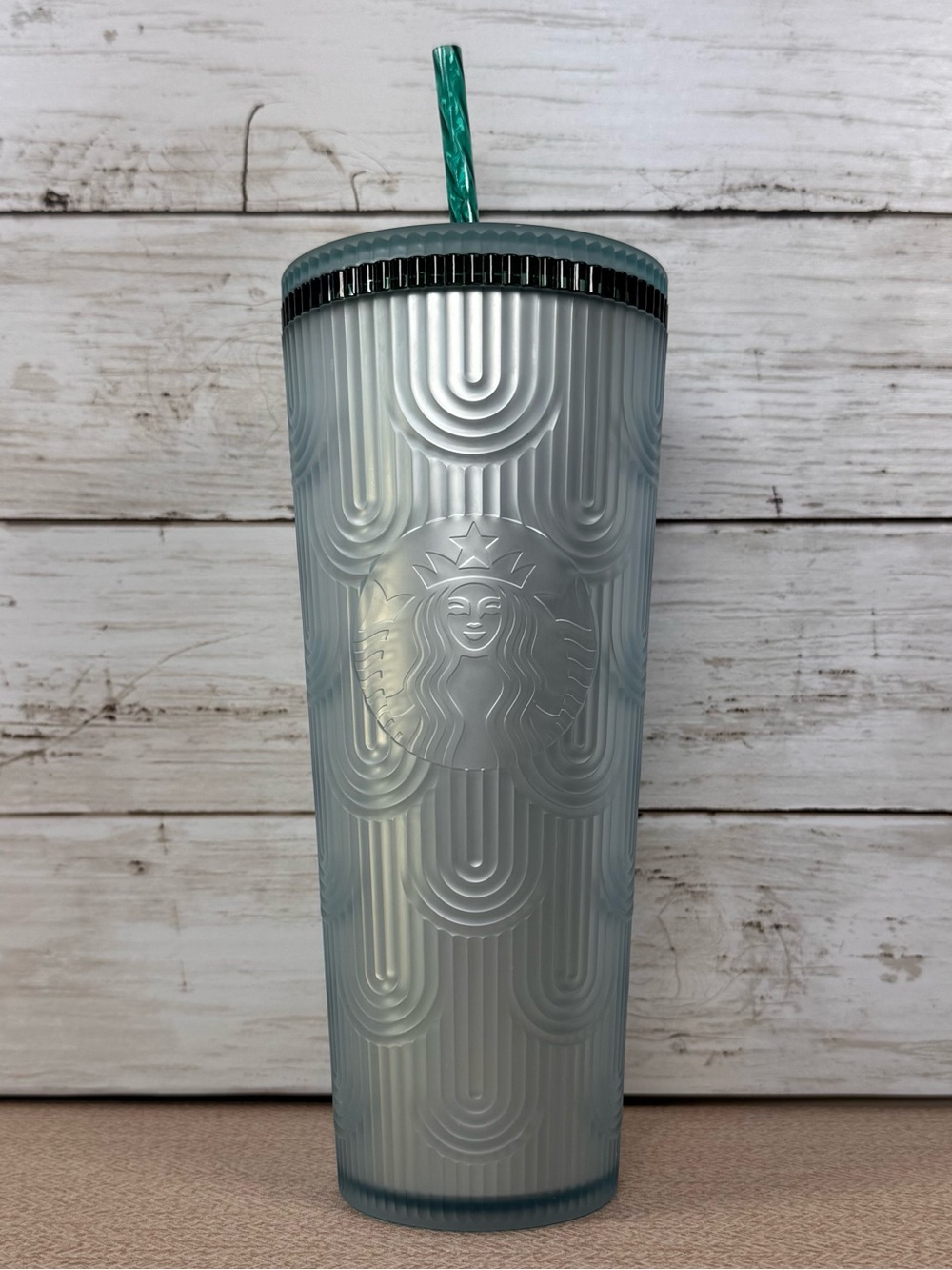 Starbucks | Soft Touch Green Scales | Venti Tumbler 24oz | Green | 2024
